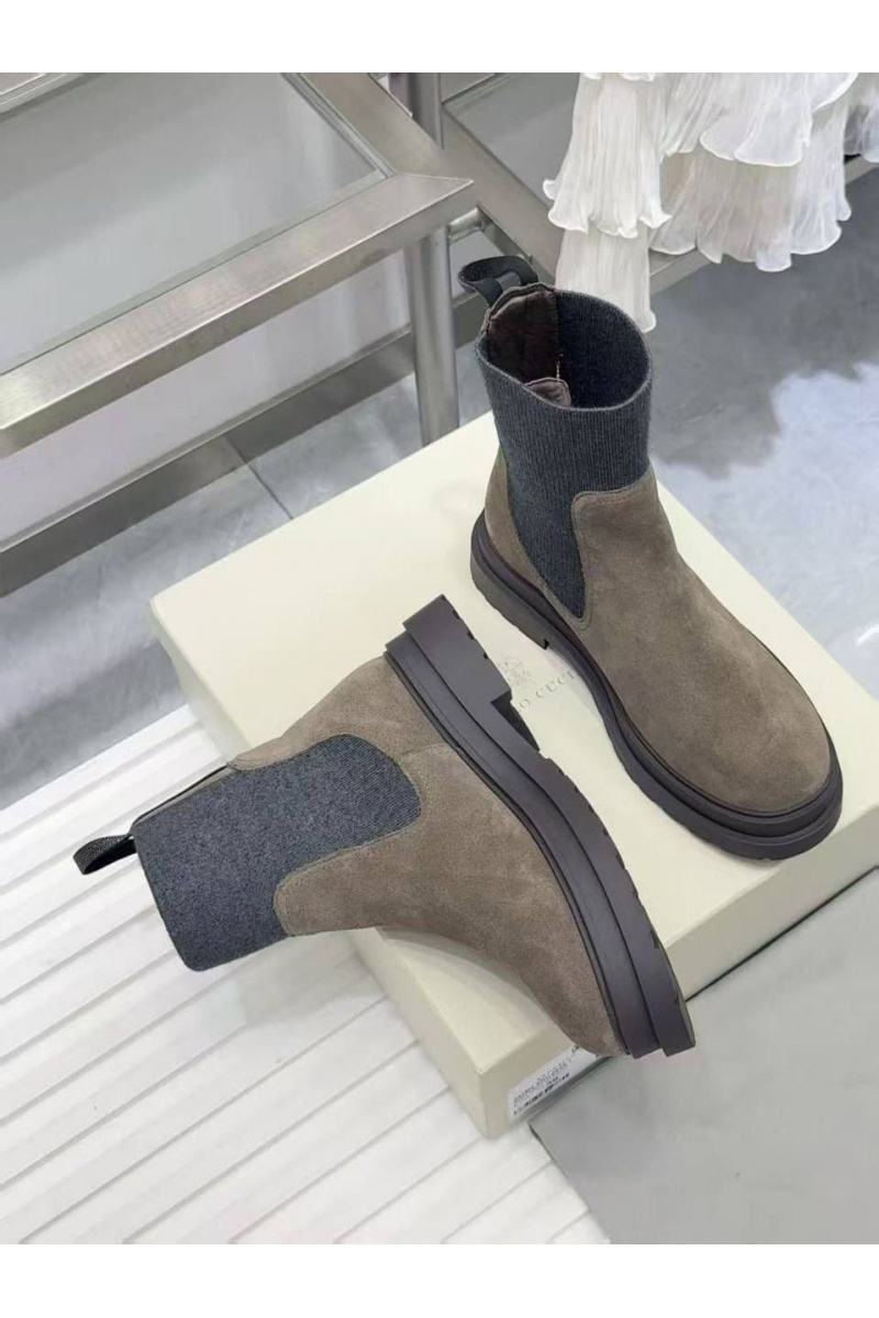 Designer Женские замшевые сапоги premium - Beige