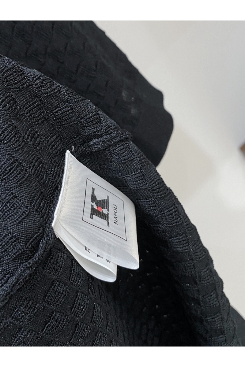 Kiton Мужское чёрное поло premium