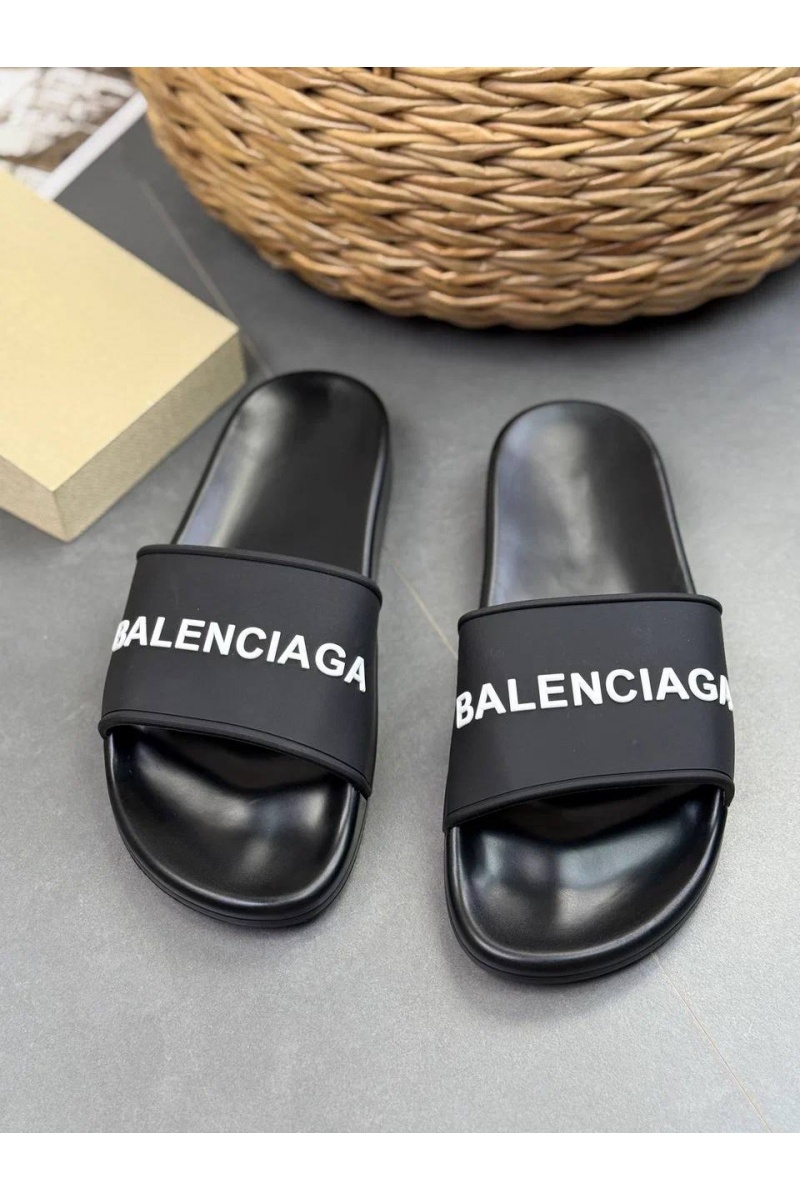 Balenciaga Мужские шлёпанцы embossed-logo