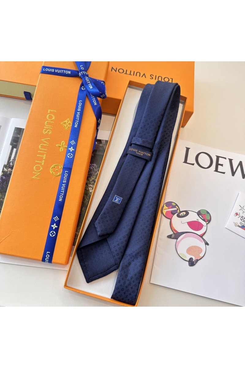 Lоuis Vuittоn Галстук Monogram premium - Navy