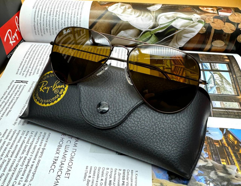 Ray Ban Солнцезащитные очки Aviator Large Metal