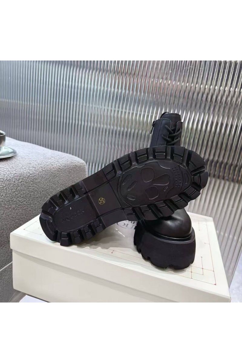 Alexander McQueen Женские кожаные ботинки 