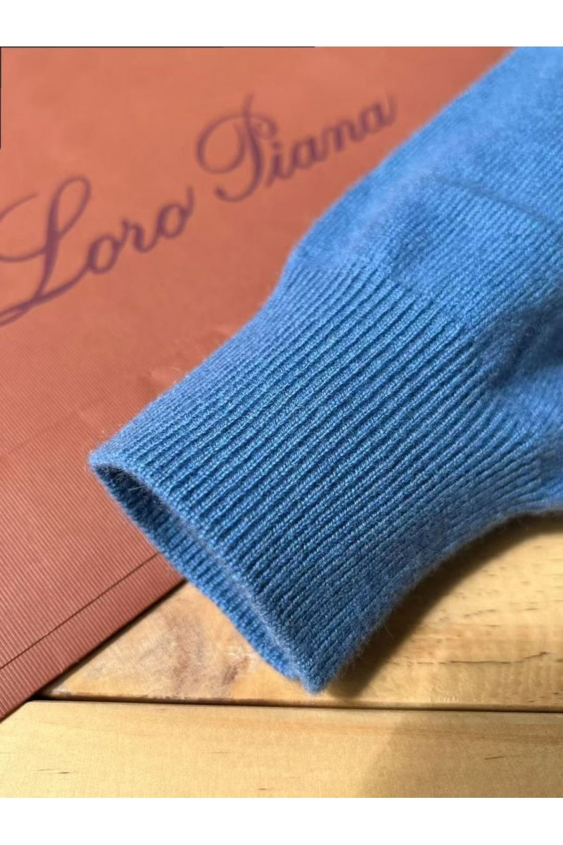 Loro Piana Мужская водолазка Premium - Lake Blue
