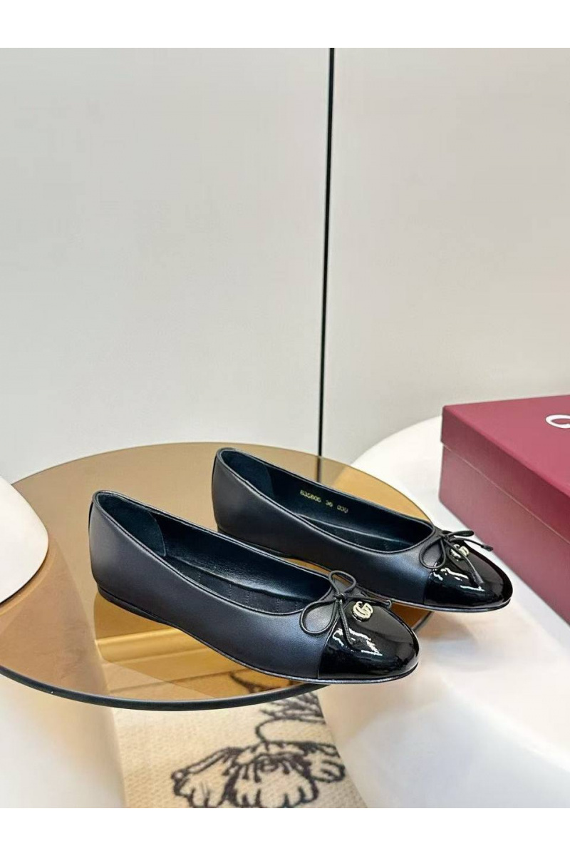 Gucci Женские кожаные балетки Double G premium