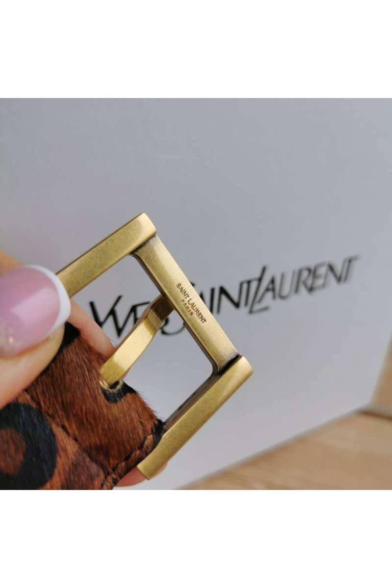 Yves Saint Laurent Кожаный ремень (ширина 3 см, длина 80 / 85 см)