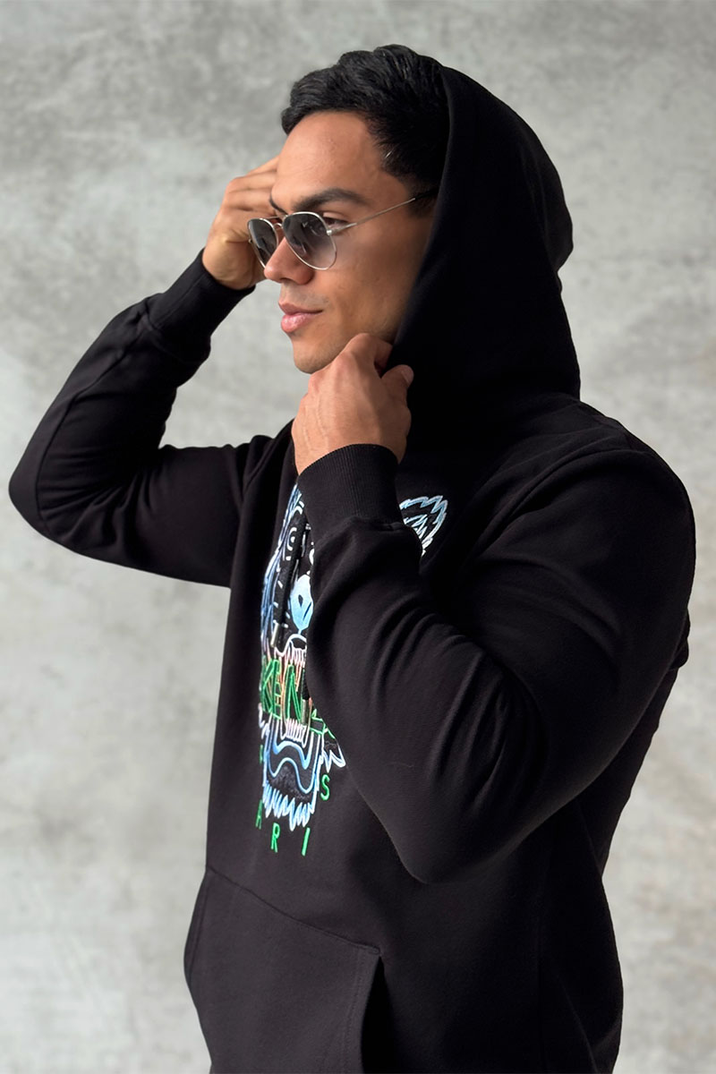 Kenzo Мужское худи Gradient Tiger logo-embroidered 