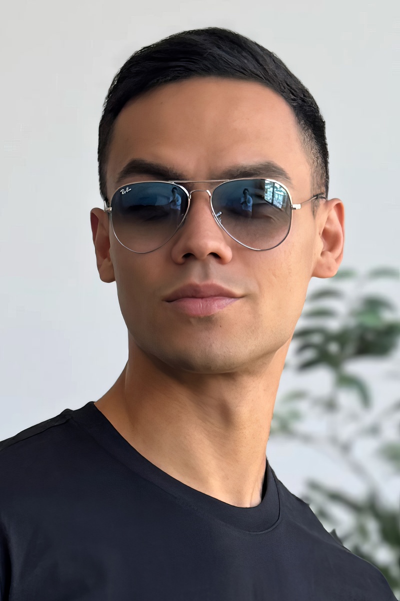 Ray Ban Солнцезащитные очки Aviator Large Metal - Blue