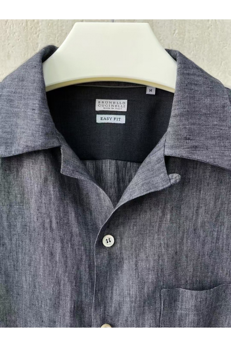 Designer Льняная рубашка Premium - Grey