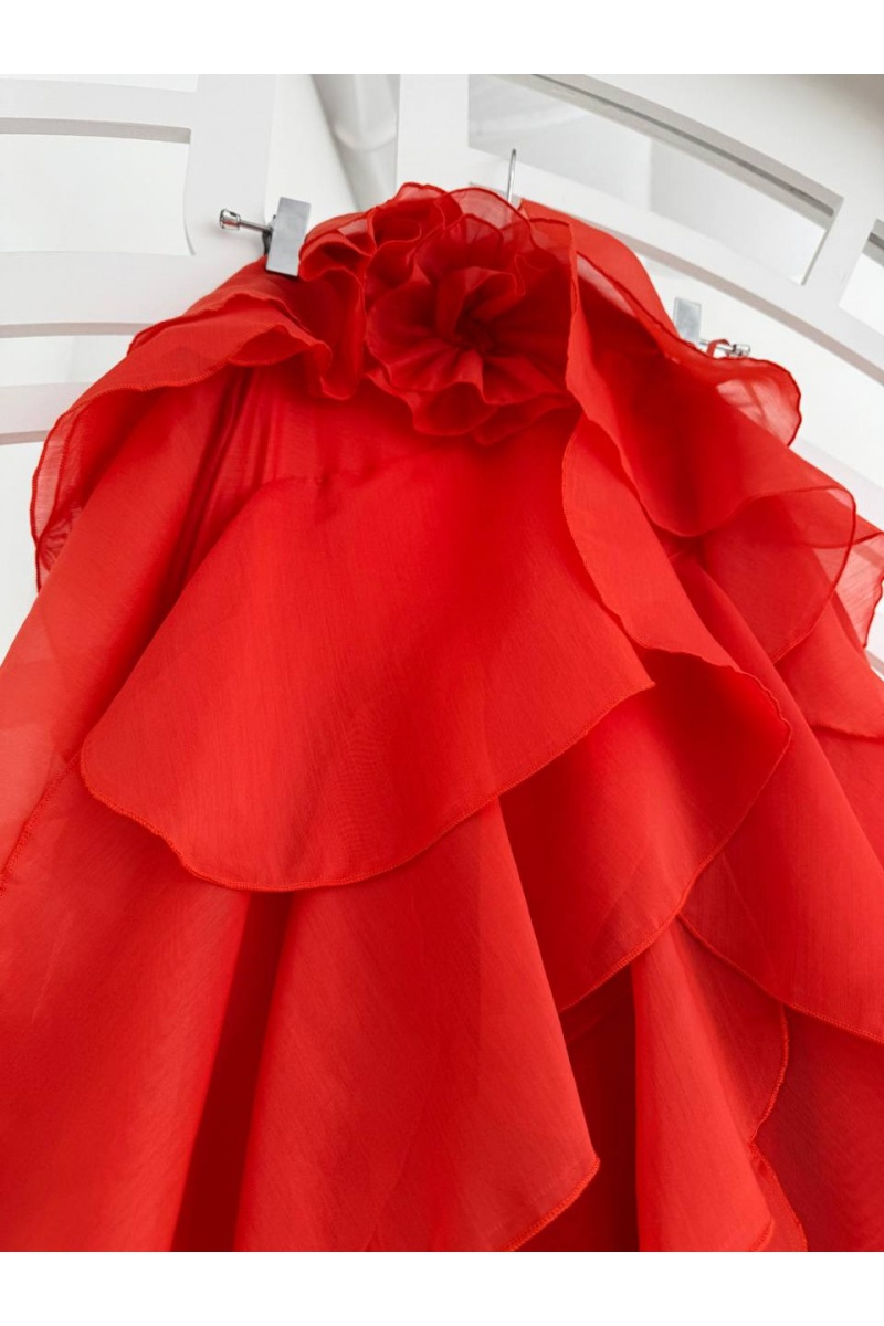 Zimmermann Женское воздушное платье красного цвета Zimmermann