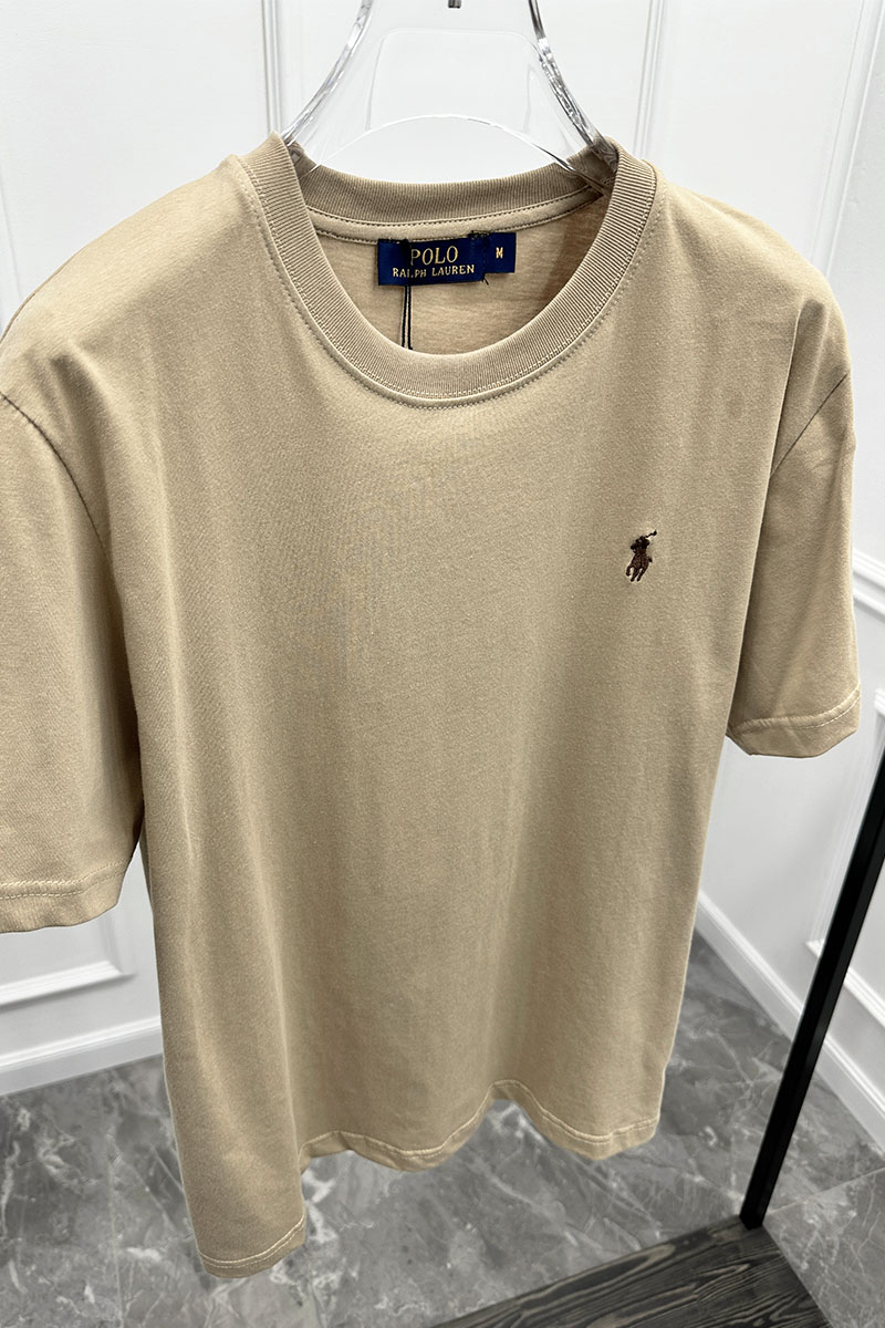 Polo Ralph Lauren Бежевая футболка basic