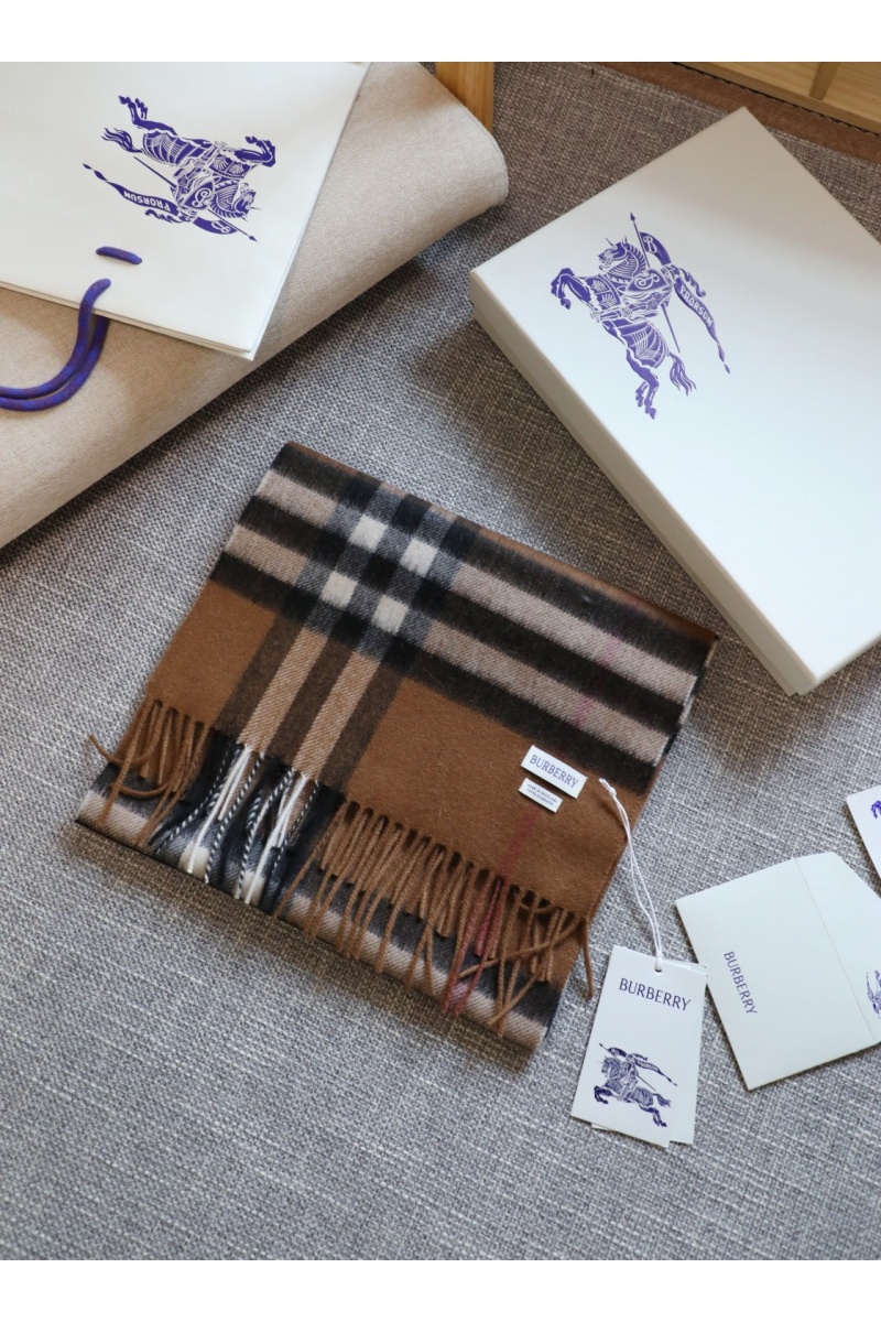 Burberry Шарф two-tone Check premium 168x30 см - Brown
