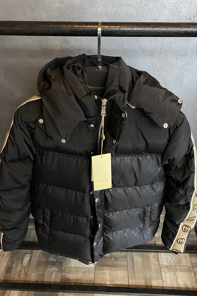 Gucci Мужская куртка чёрного цвета GG Monogram