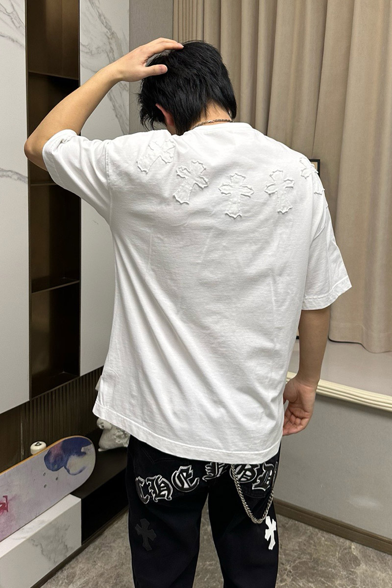 Designer Clothing Белая оверсайз футболка Gothic logo