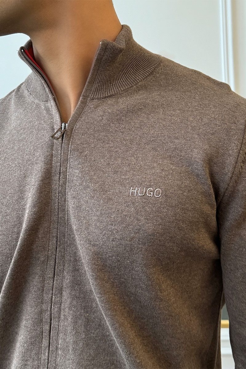 Hugо Воss Мужская кофта zip-up - Brown