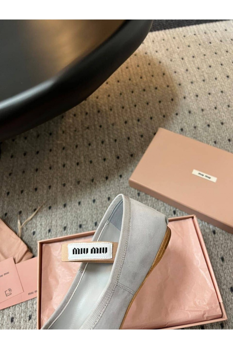 MIU MIU Женские замшевые балетки premium