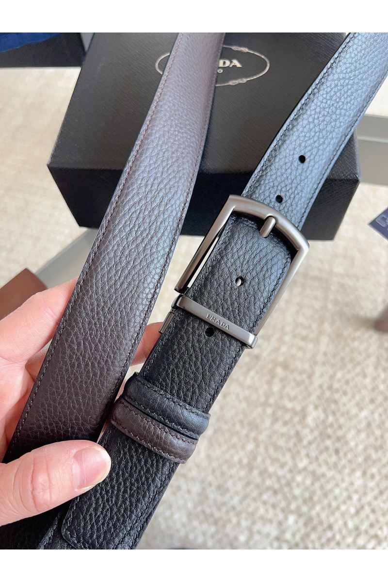Prada Двусторонний кожаный ремень premium