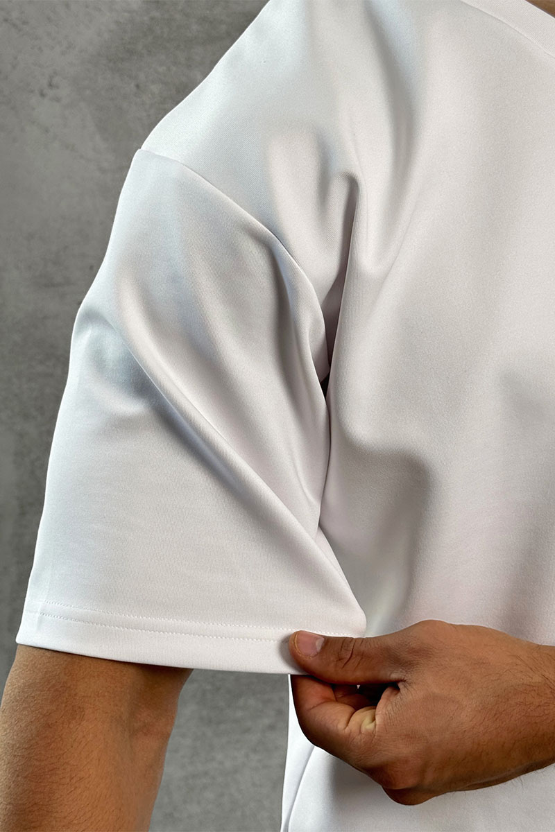 Dоlсе & Gаbbаnа Белая оверсайз футболка logo-plaque