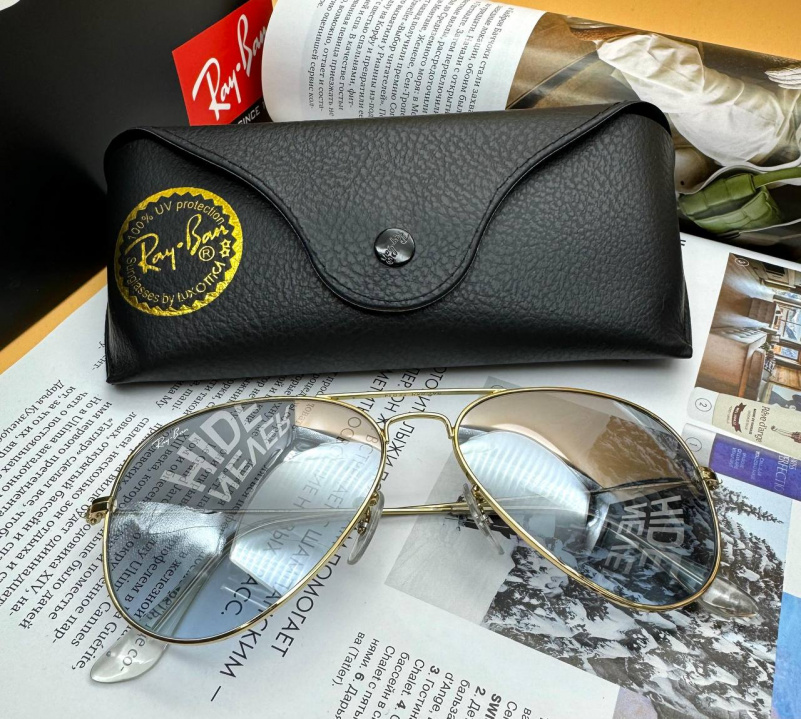 Ray Ban Солнцезащитные очки Aviator Large Metal