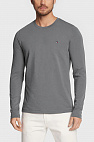Мужской лонгслив серого цвета 