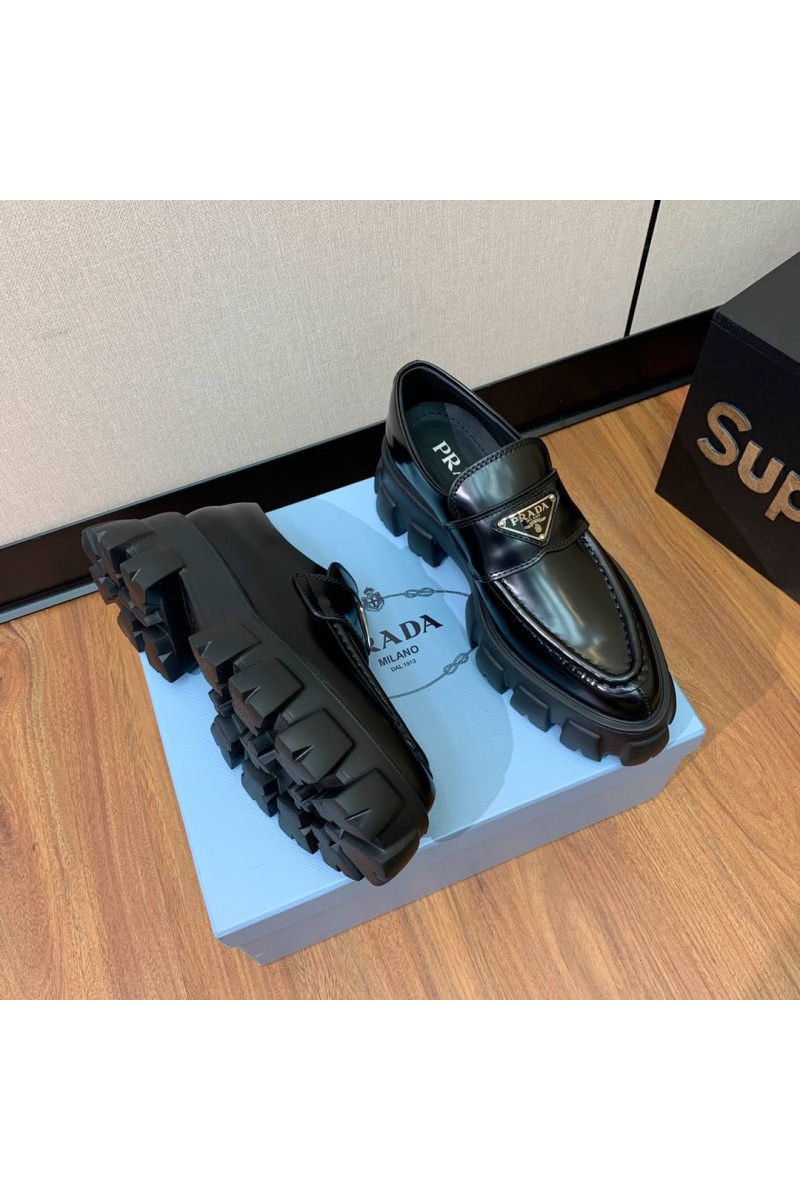 Prada Женские кожаные лоферы premium