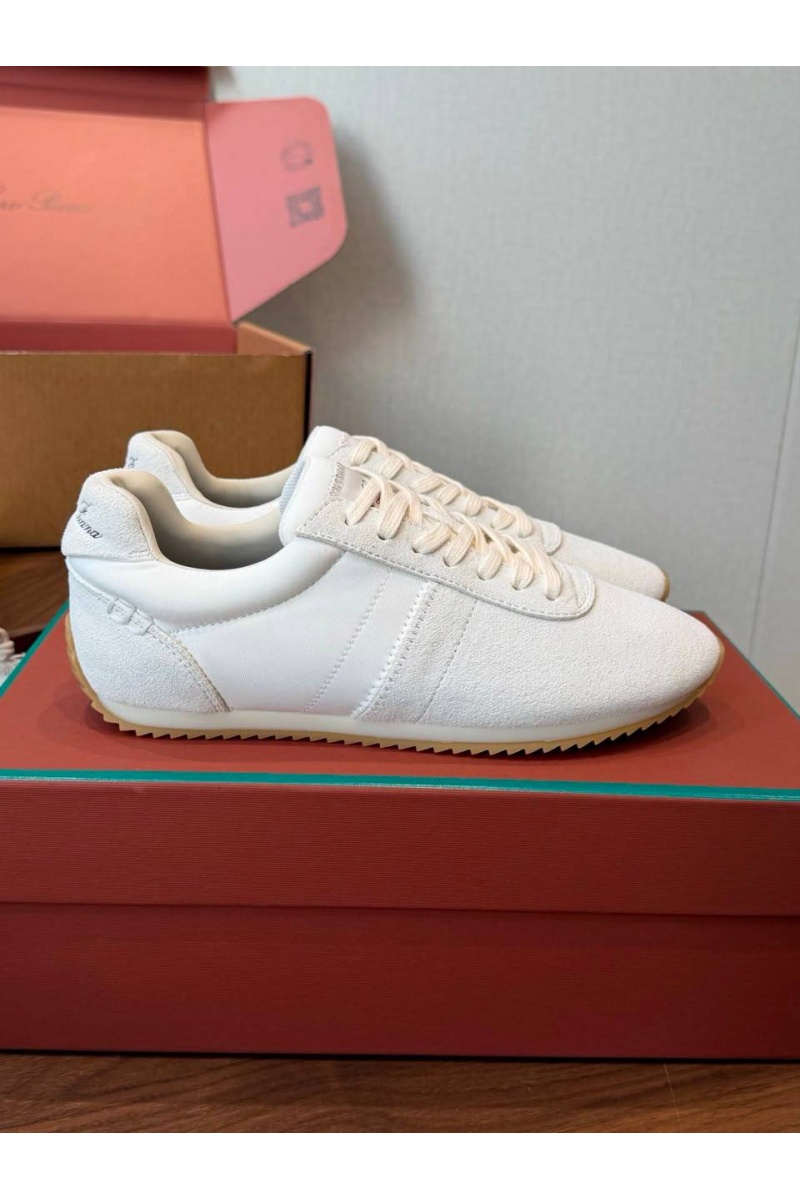 Loro Piana Женские замшевые кроссовки Fast Walk premium