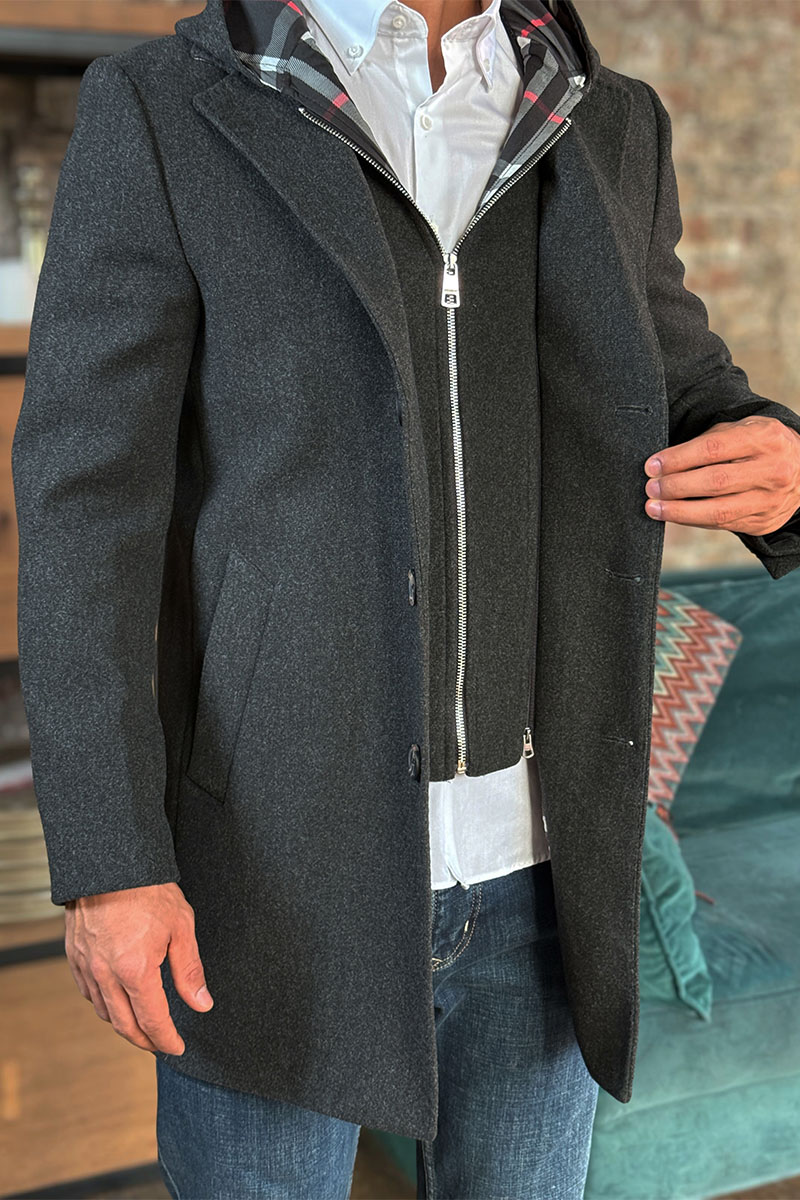 Burberry Мужское пальто London England - Grey