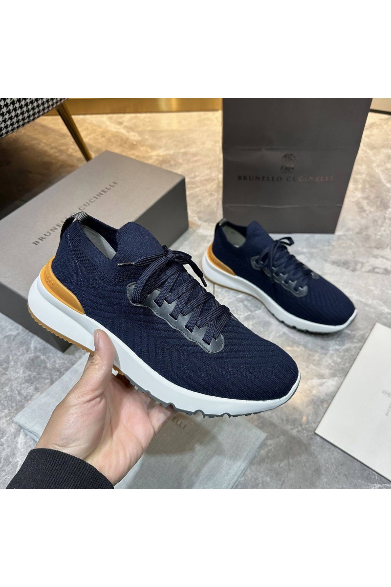 Designer Мужские кроссовки knitted - Navy