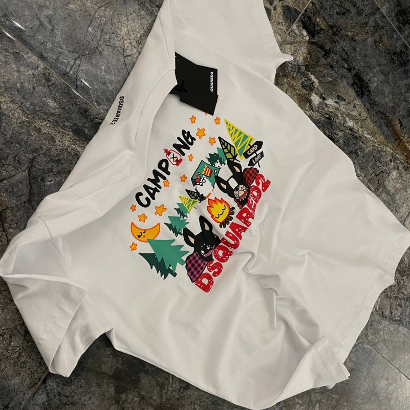 Dsquared2 Мужская футболка "Camping" - White