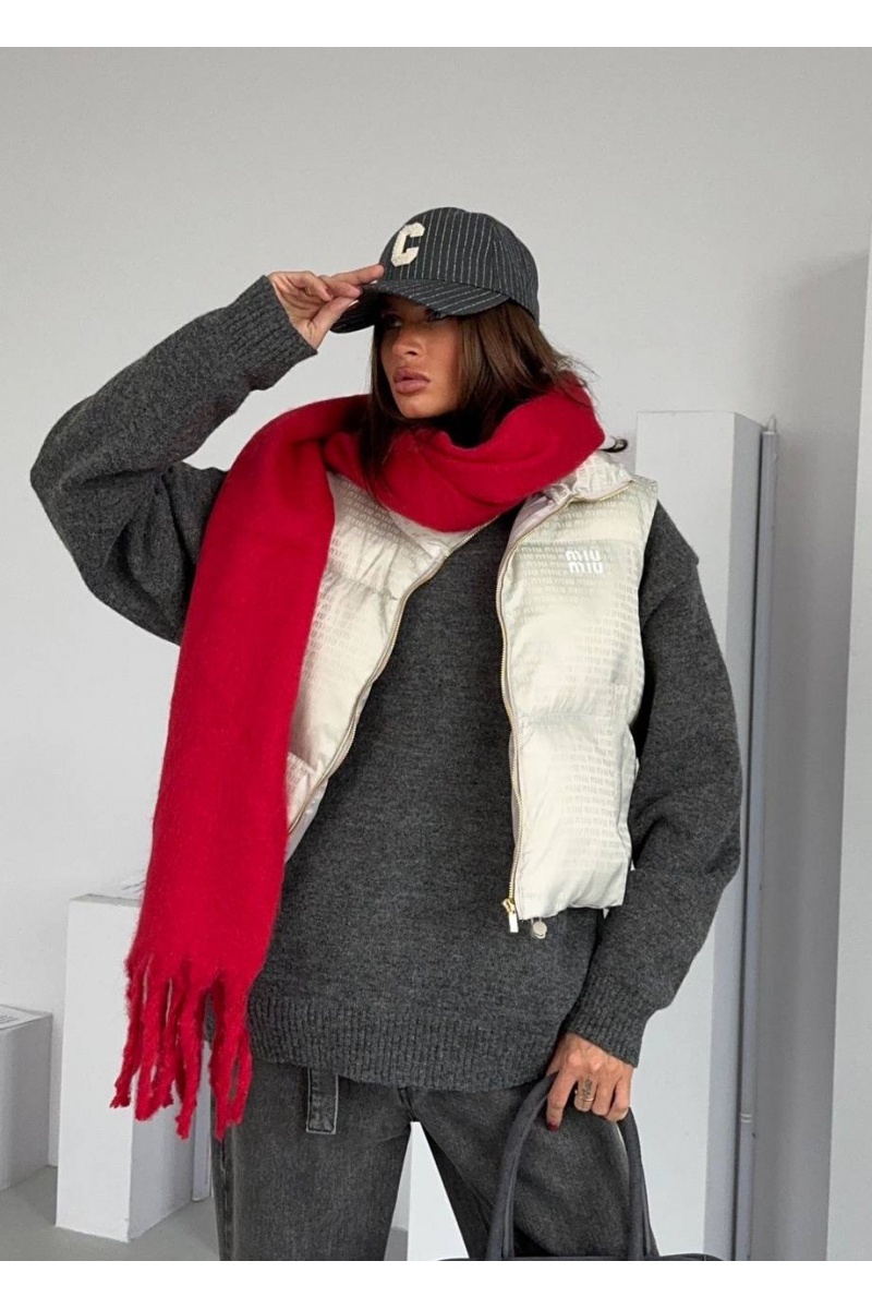 MIU MIU Женский жилет белого цвета