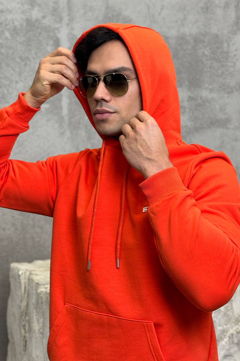 Tommy Hilfiger Мужское худи оранжевого цвета 