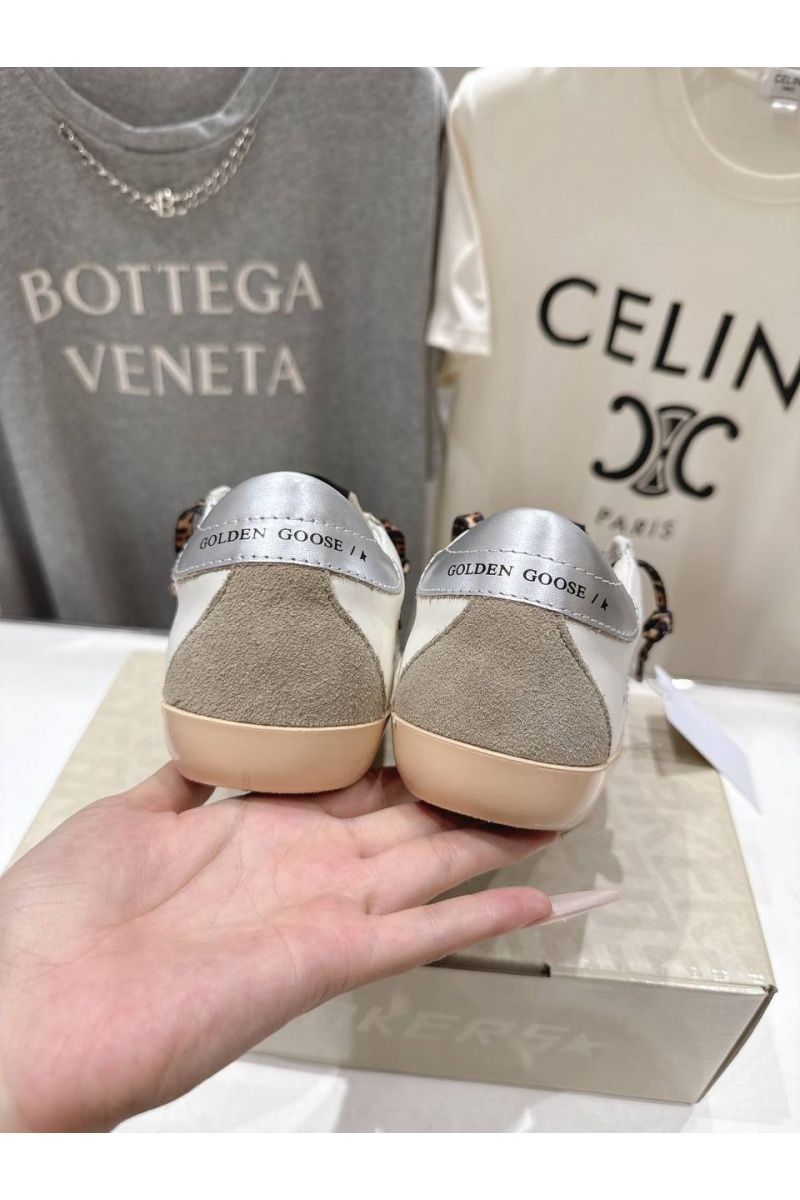 Designer Clothing Женские кожаные кроссовки Golden Goose Super Star premium