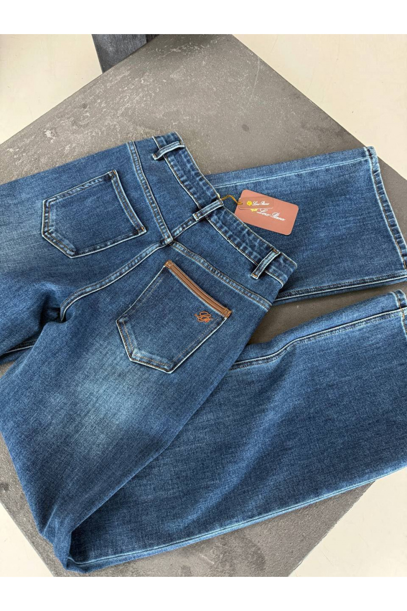 Loro Piana Женские синие джинсы premium