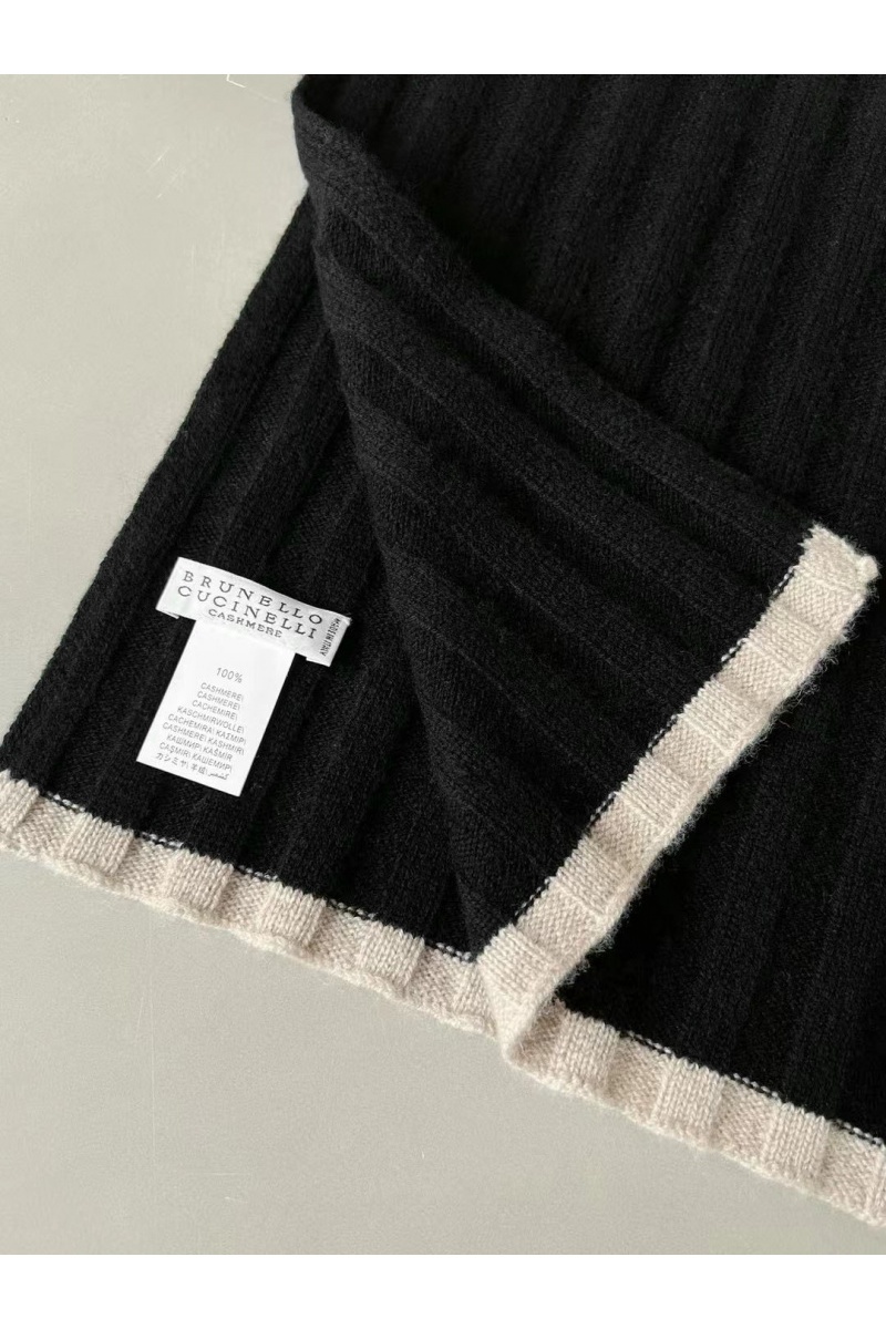 Designer Кашемировый шарф Premium - Black 