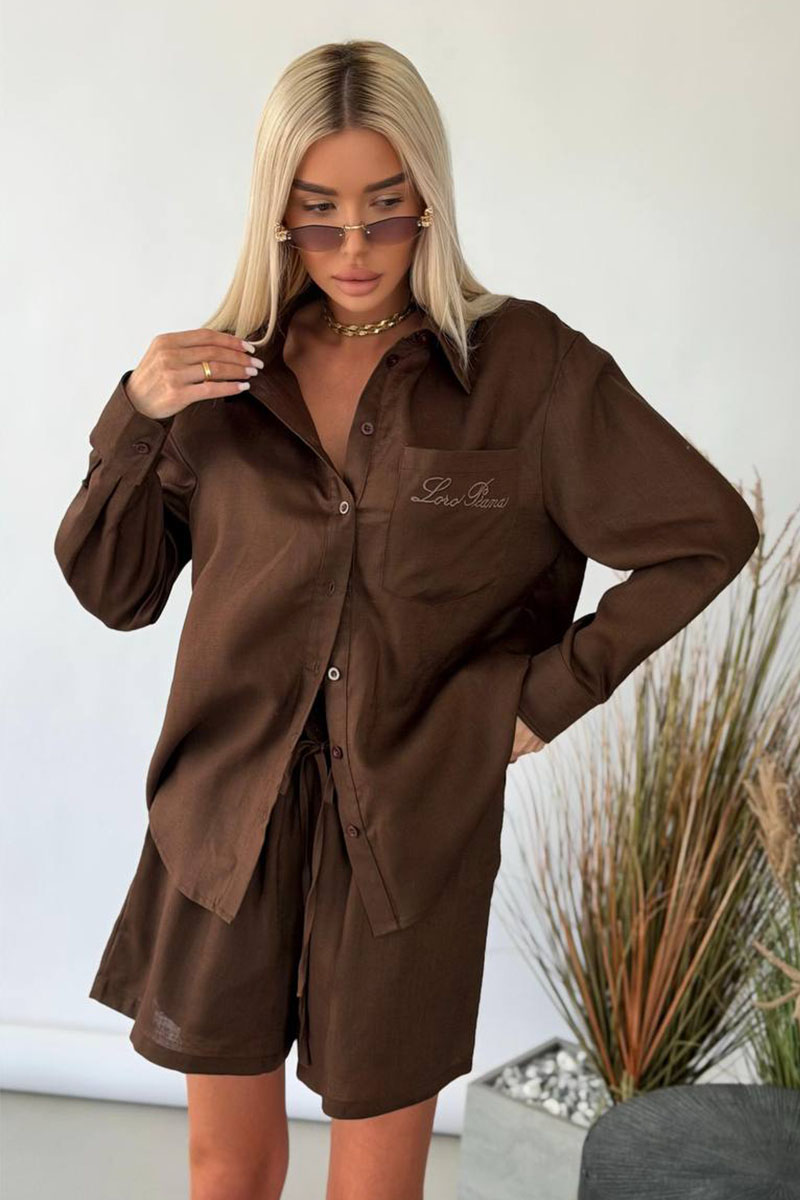 Zimmermann Коричневый женский костюм premium