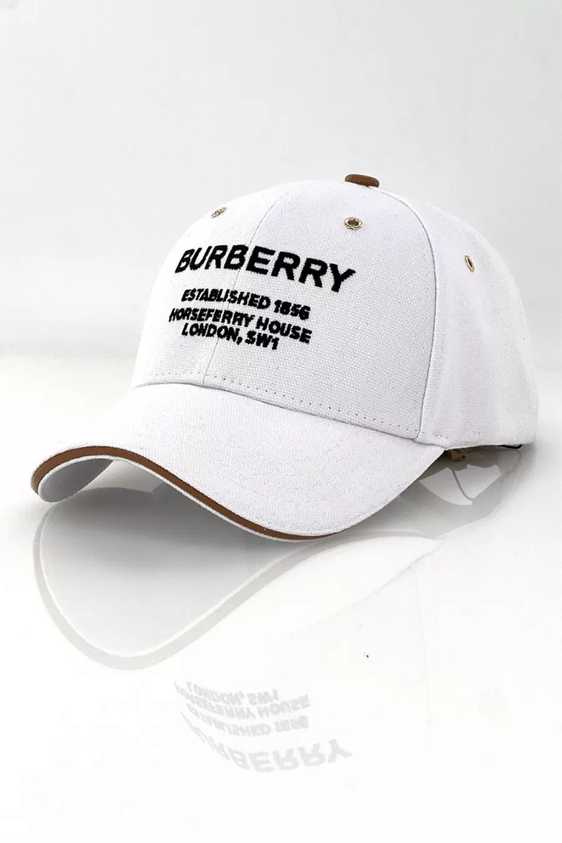 Burberry Бейсболка белого цвета horseferry-motif