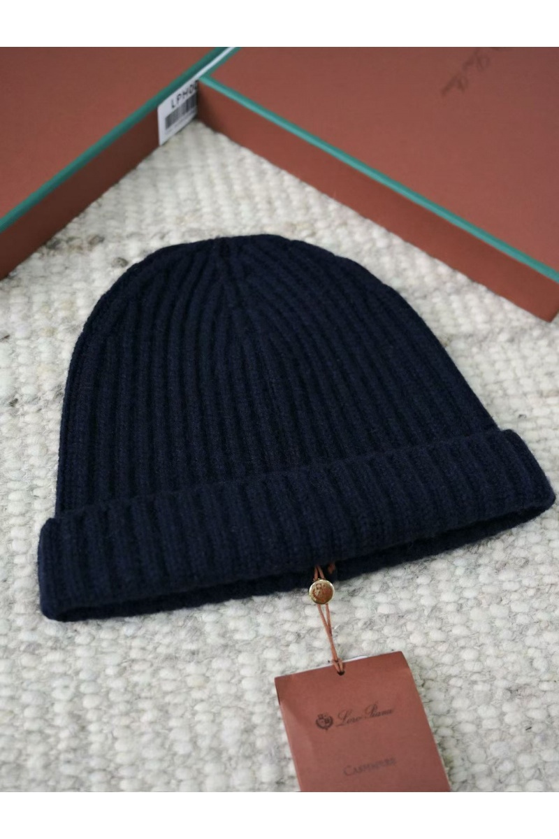 Loro Piana Кашемировая шапка premium -  Dark Blue