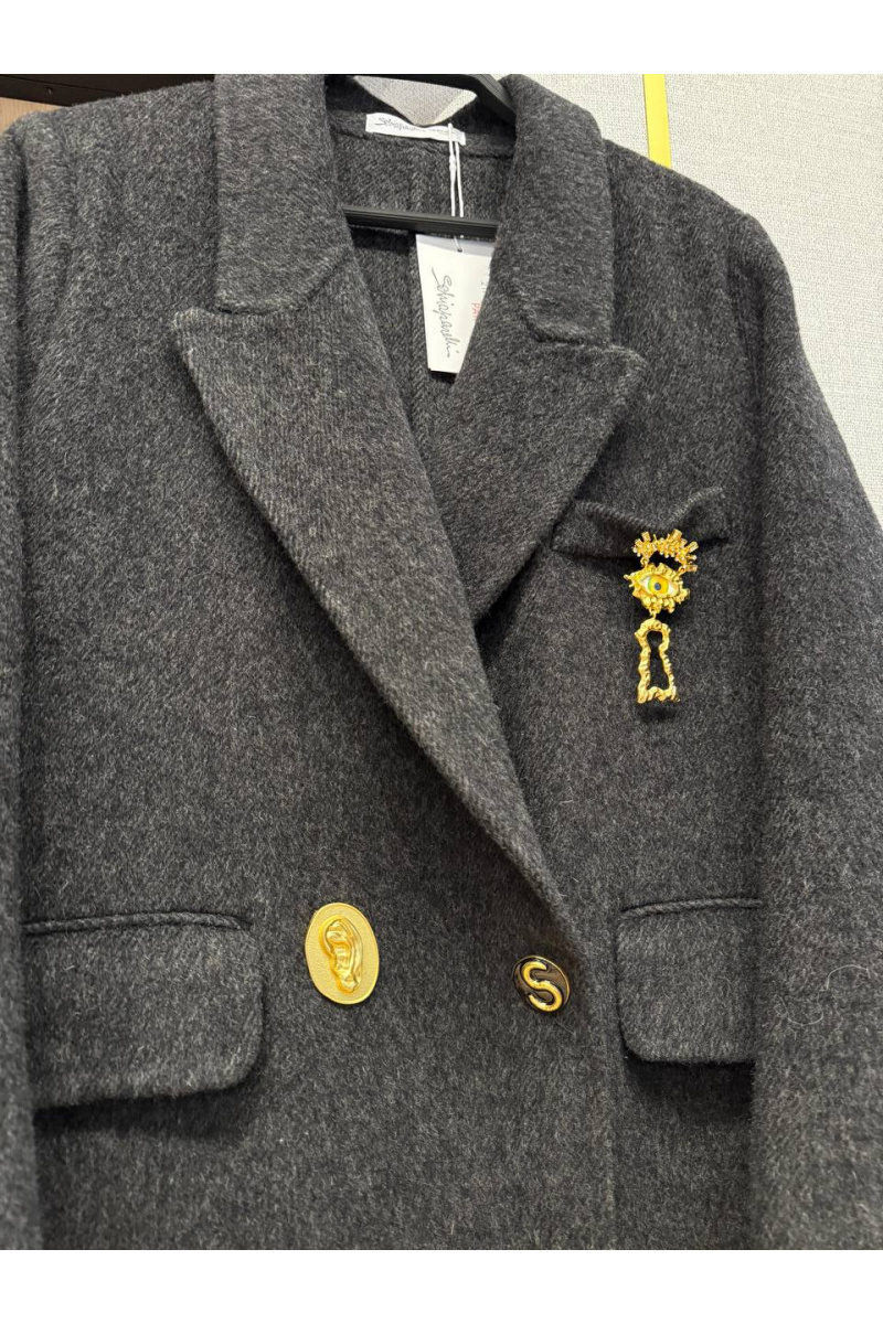 Schiaparelli Женское шерстяное пальто Premium - Black