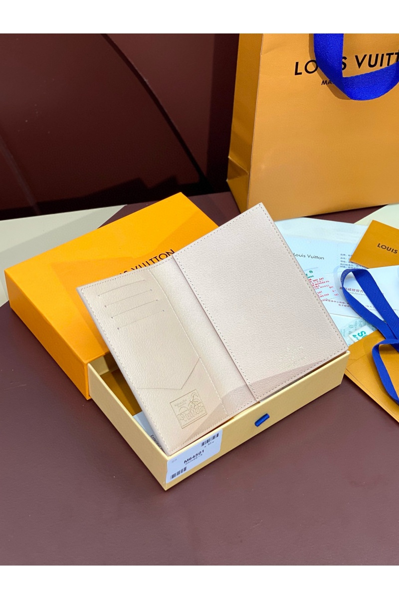 Lоuis Vuittоn Кожаная обложка для паспорта Premium 10x14x2.5 см