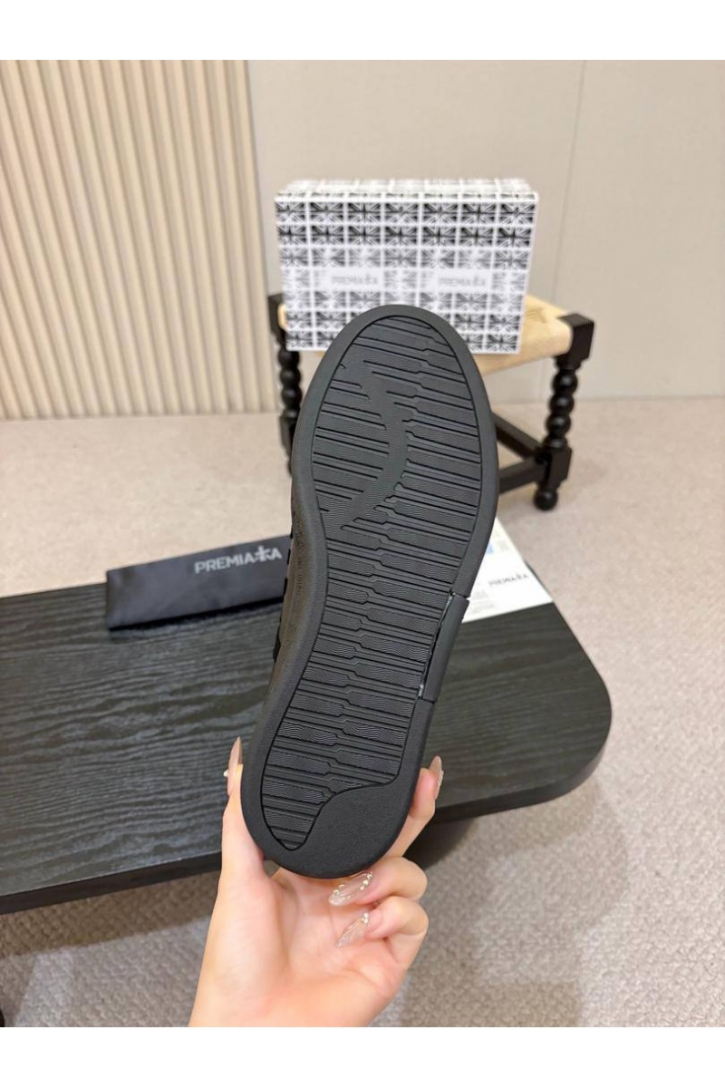 Premiata Комбинированные кроссовки с мехом Bonnie
