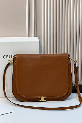 Кожаная сумка Soft Triomphe Besace premium 34x25x13 см