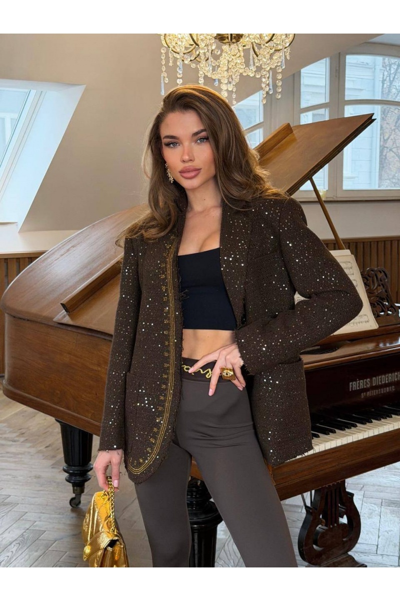 Schiaparelli Женский пиджак в пайетках premium