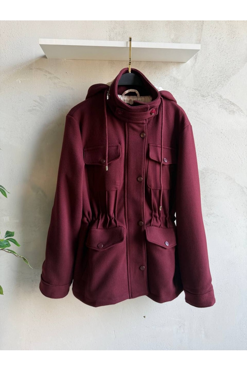 Loro Piana Женская бордовая куртка premium