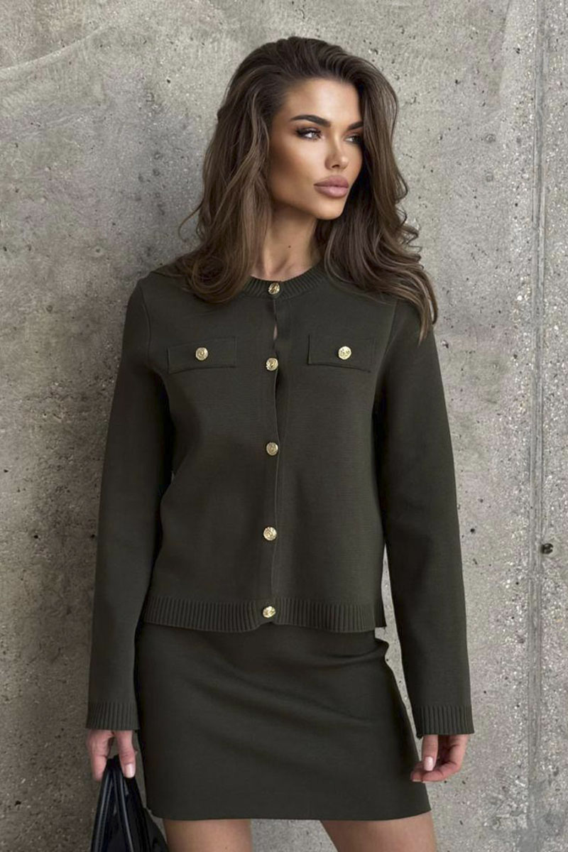 Celine Женский костюм двойка premium - Khaki