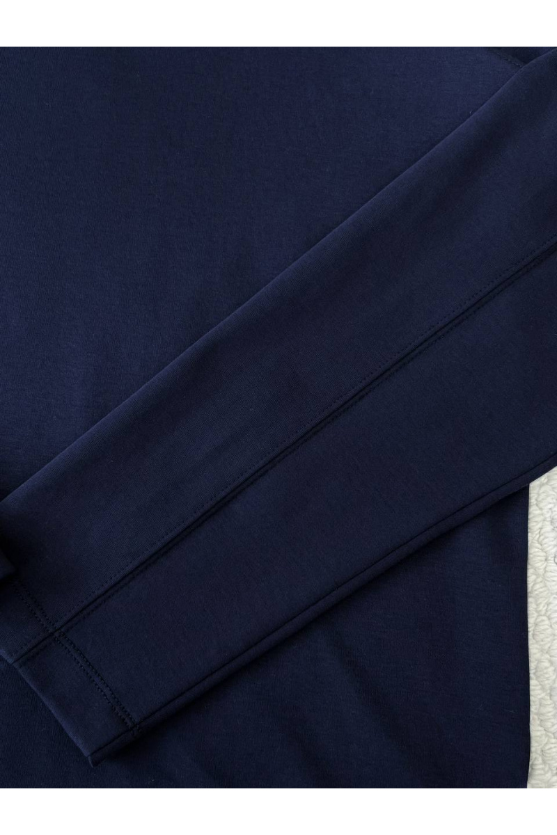 Designer Мужской тёмно-синий лонгслив Premium