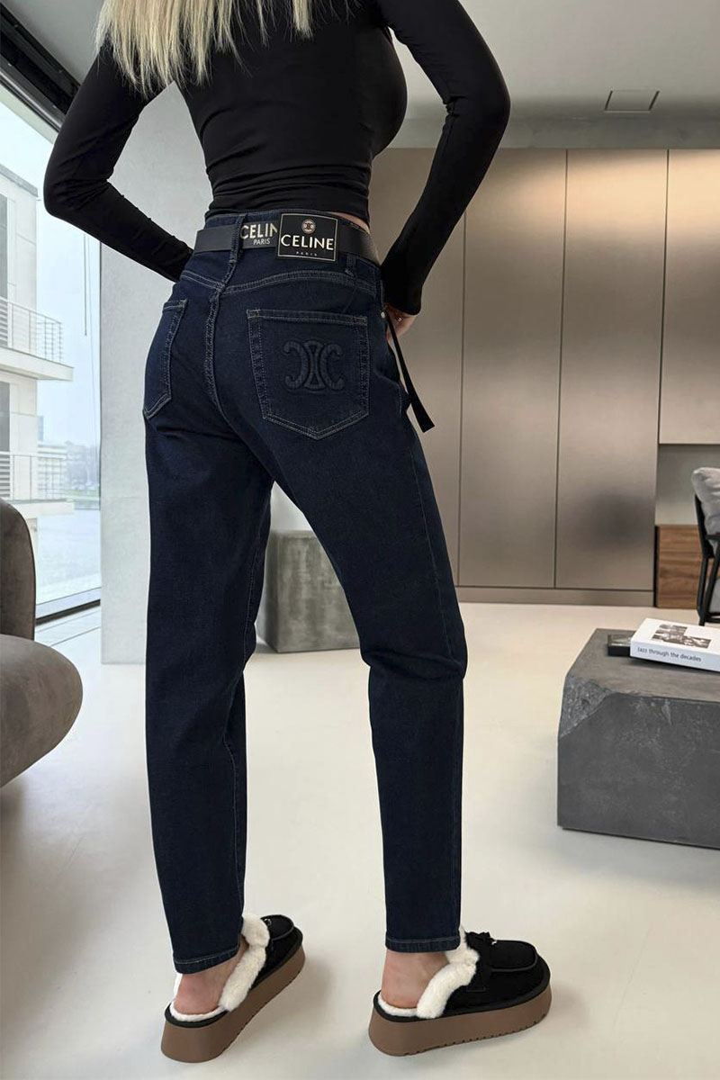 Celine Женские синие джинсы 
