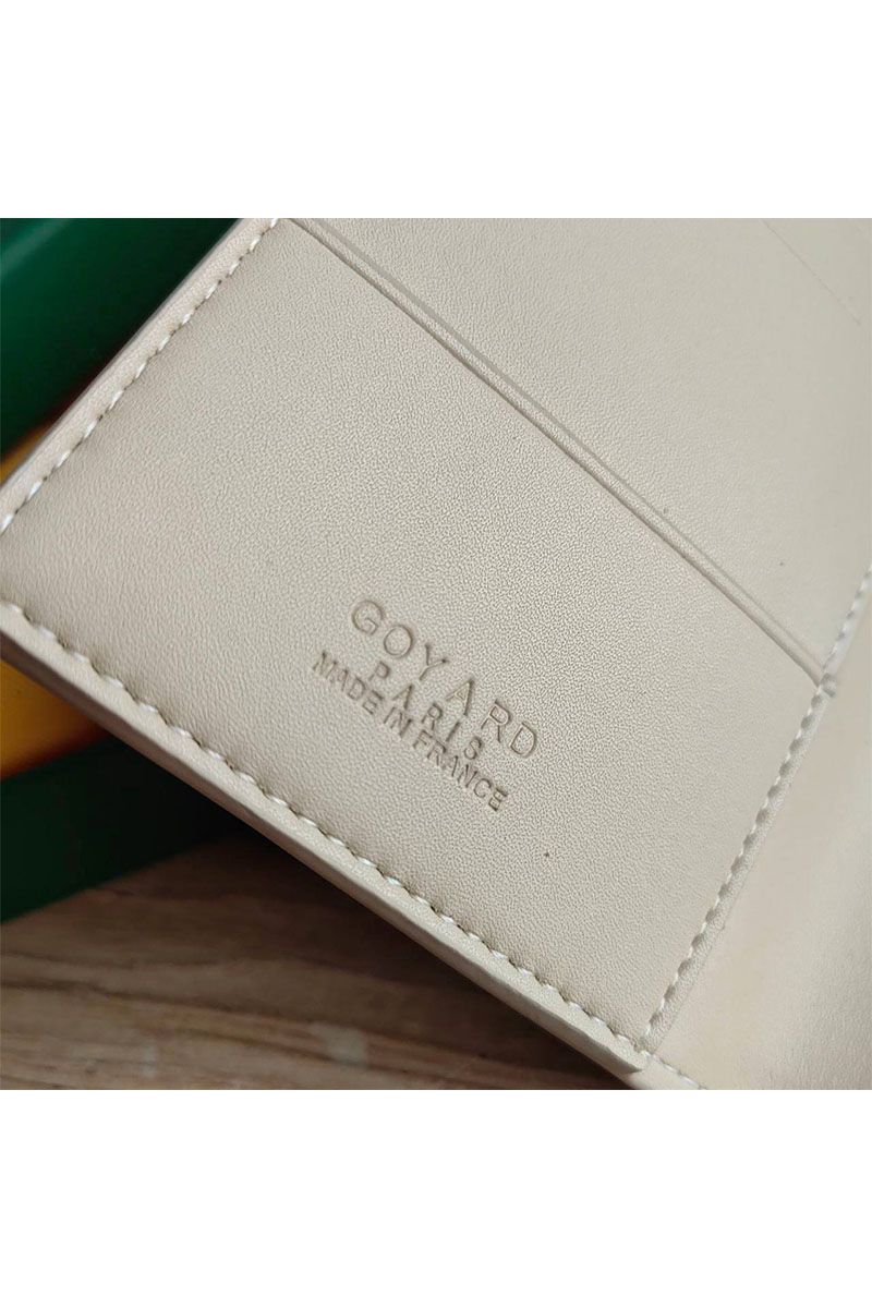 Designer Clothing Кожаная обложка на паспорт Goyard - Beige 10х14 см