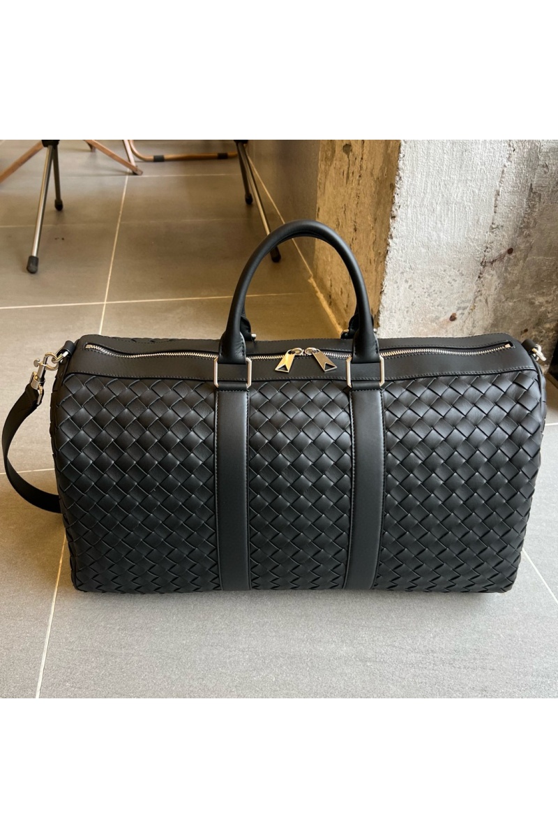 Bottega Veneta Дорожная кожаная сумка premium 50x27x24 см