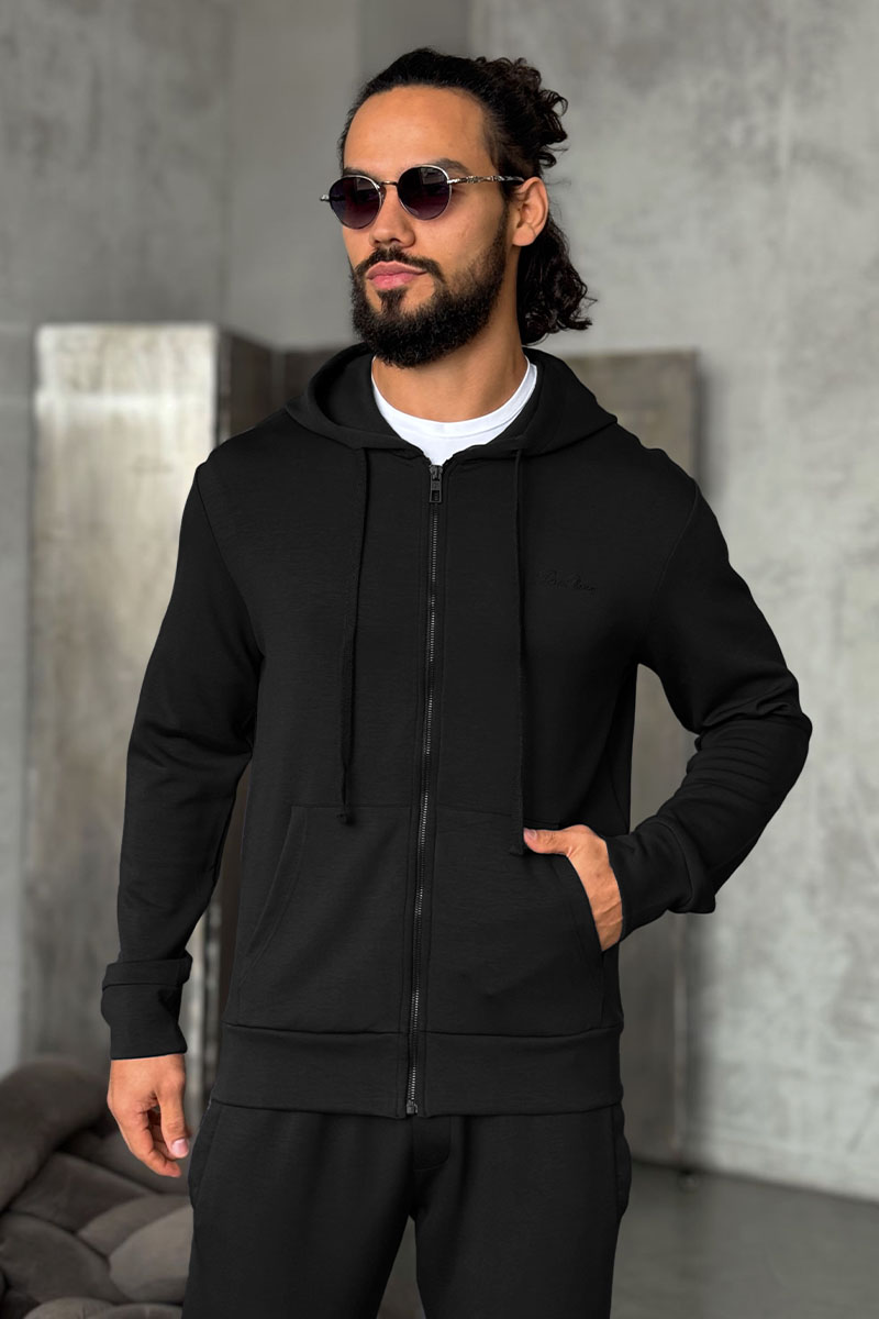Loro Piana Чёрная кофта на молнии 