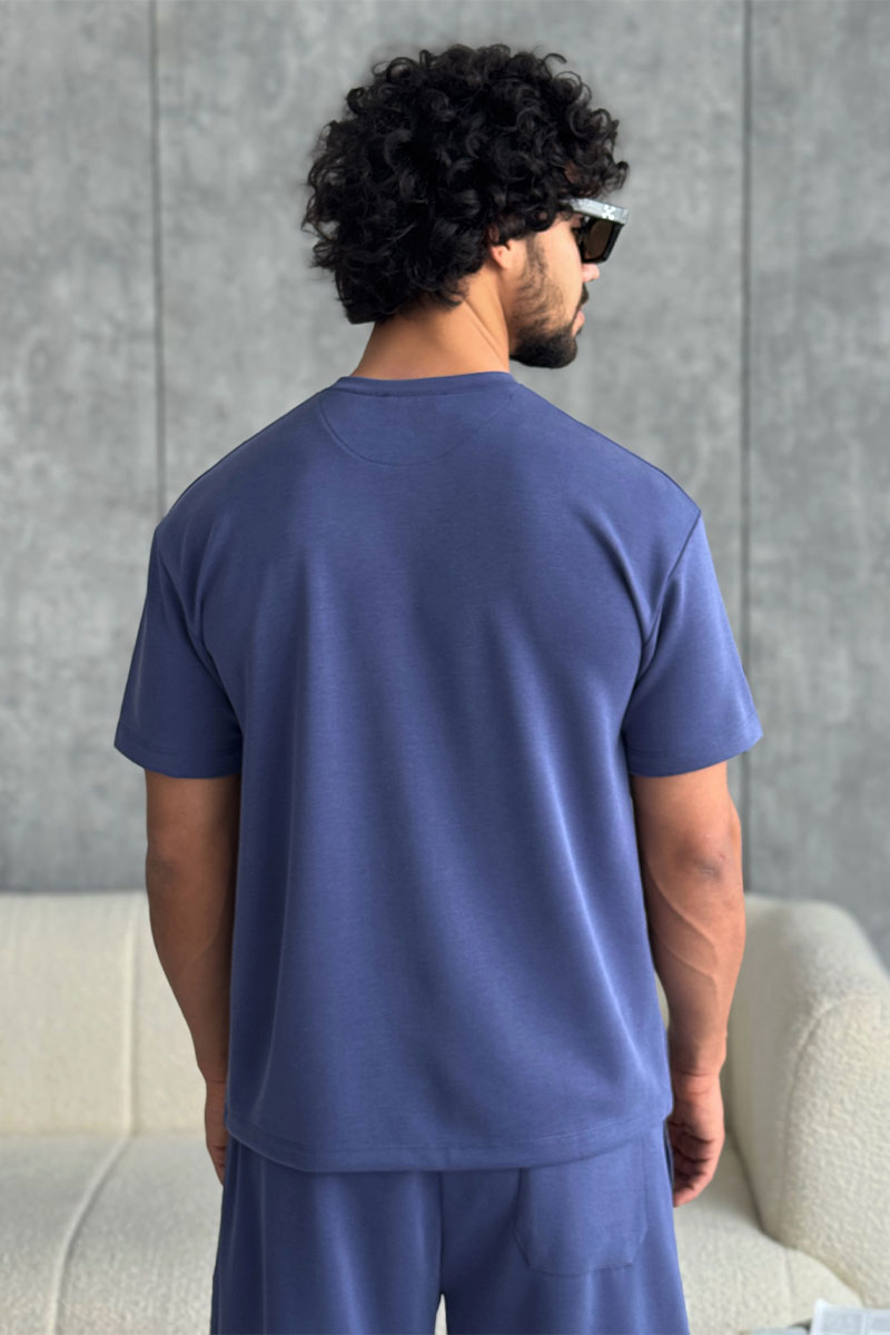 Loro Piana Мужской синий костюм 