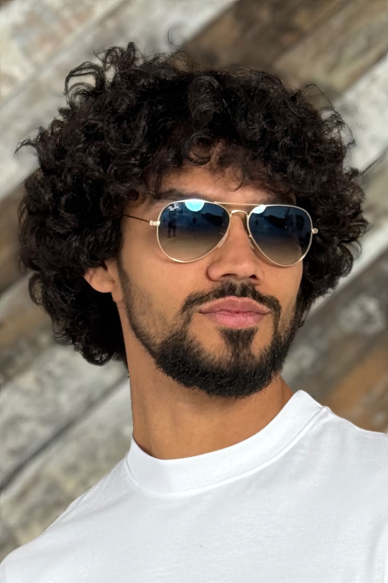 Ray Ban Солнцезащитные очки Aviator Large Metal - Blue